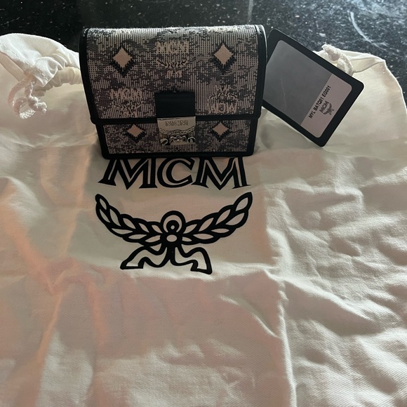 Mcm vintage jacquard card wallet - Picture 2 of 7